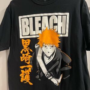 Ripple Junction Black and Orange Bleach T-Shirt